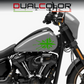 DualColorStampe® Adesivi Compatibili con Harley-Davidson bandiera londinese LONDON serbatoio Set 2 stickers Moto Motorbike COD. M0360