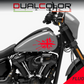 DualColorStampe® Adesivi Compatibili con Harley-Davidson bandiera londinese LONDON serbatoio Set 2 stickers Moto Motorbike COD. M0360