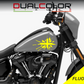 DualColorStampe® Adesivi Compatibili con Harley-Davidson bandiera londinese LONDON serbatoio Set 2 stickers Moto Motorbike COD. M0360