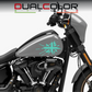 DualColorStampe® Adesivi Compatibili con Harley-Davidson bandiera londinese LONDON serbatoio Set 2 stickers Moto Motorbike COD. M0360