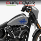 DualColorStampe® Adesivi Compatibili con Harley-Davidson bandiera londinese LONDON serbatoio Set 2 stickers Moto Motorbike COD. M0360