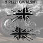 DualColorStampe® Adesivi Compatibili con Harley-Davidson bandiera londinese LONDON serbatoio Set 2 stickers Moto Motorbike COD. M0360