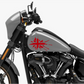 DualColorStampe® Adesivi Compatibili con Harley-Davidson bandiera londinese LONDON serbatoio Set 2 stickers Moto Motorbike COD. M0360