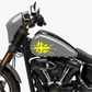 DualColorStampe® Adesivi Compatibili con Harley-Davidson bandiera londinese LONDON serbatoio Set 2 stickers Moto Motorbike COD. M0360