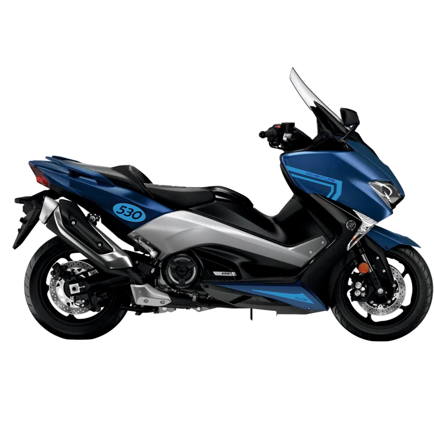 Adesivi Compatibili con TMAX 530 DX (2017‑2019) – Kit Carena in PVC – Accessori 530 DX – Grafiche Professionali M0362