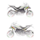 Autocollants DualColor Prints Compatible avec Ducati Multistrada 1200 S Kit complet de carénage de moto Autocollant de réservoir DRAMS ROAD Autocollants DX-SX Moto COD.M0243