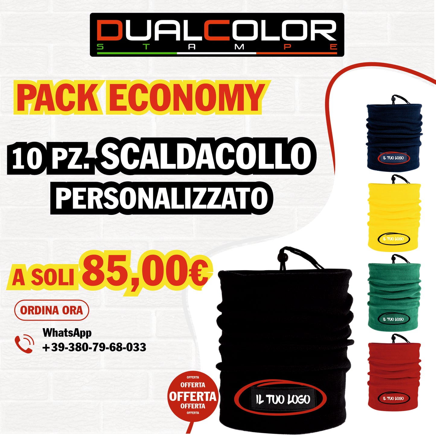 Scaldacollo Personalizzati con Logo Online