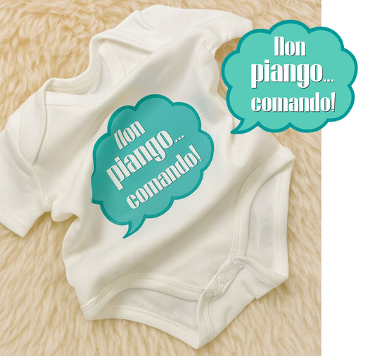 Body neonato con frase divertentemanica corta 0-3 mesi 6-9 mesi | Prénatal