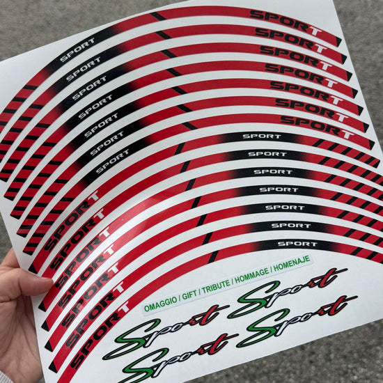 adesivi 17 pollici cerchi moto compatibili 
