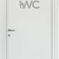 Adesivi Toilette porta del bagno ingresso WC home decalcomania Sticker CASA COD.I0003 a €12.90 solo da DualColorStampe