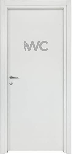 Adesivi Toilette porta del bagno ingresso WC home decalcomania Sticker CASA COD.I0003 a €12.90 solo da DualColorStampe