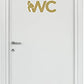 Adesivi Toilette porta del bagno ingresso WC home decalcomania Sticker CASA COD.I0003 a €12.90 solo da DualColorStampe