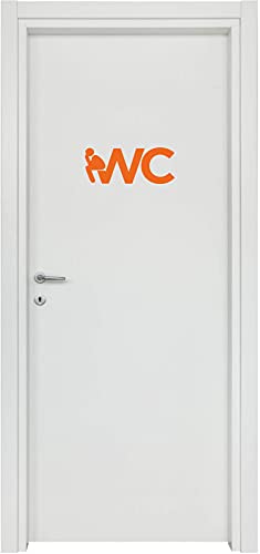 Adesivi Toilette porta del bagno ingresso WC home decalcomania Sticker CASA COD.I0003 a €12.90 solo da DualColorStampe