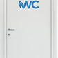Adesivi Toilette porta del bagno ingresso WC home decalcomania Sticker CASA COD.I0003 a €12.90 solo da DualColorStampe
