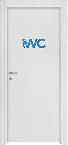 Adesivi Toilette porta del bagno ingresso WC home decalcomania Sticker CASA COD.I0003 a €12.90 solo da DualColorStampe