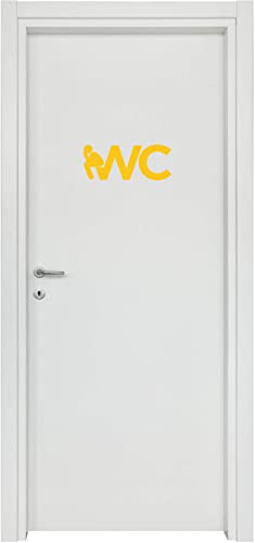 Adesivi Toilette porta del bagno ingresso WC home decalcomania Sticker CASA COD.I0003 a €12.90 solo da DualColorStampe