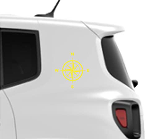 Adesivi Rosa dei Venti Offroad fuoristrada compatibile con Jeep pickup, auto camper per carrozzeria fiancata vetro SCEGLI COLORE COD.0095 (GIALLO) a €13.99 solo da DualColorStampe
