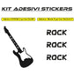 Adesivo Chitarra per porta camera vetro finestra armadio stickers guitar COD.I0035 a €9.99 solo da DualColorStampe