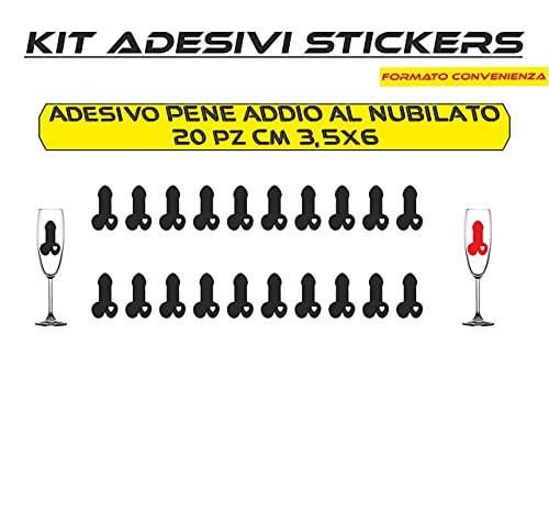 Adesivo -ADDIO AL NUBILATO- Compleanno 18 anni - IDEALE PER SCHERZI Adesivi per bicchieri camera finestra Oggettistica Per La Casa Vinile Stickers per feste Rimovibili COD.I0051 a €10.99 solo da DualColorStampe