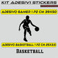Adesivo SPORT Basketball Basket Adesivi porta camera finestra Oggettistica Per La Casa Vinile Adesivi Rimovibili COD.I0092 a €15.99 solo da DualColorStampe