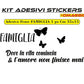 Adesivo -Famiglia- Frase Citazione Sticker decorazione per mobili cucina porta camera soggiorno stickers COD. I0047 a €13.99 solo da DualColorStampe