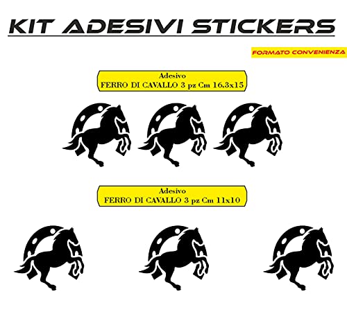 Adesivo A Ferro Di Cavallo In Vinile stickers Modello Animale Decalcomanie Home Design Art Decor Cavallo COD.I0030 a €13.99 solo da DualColorStampe