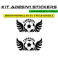 Adesivi FOOTBALL Per porta camera armadio carrozzeria fiancata casa SCEGLI COLORE COD.0002 a €12.99 solo da DualColorStampe