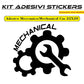 Adesivo PER MECCANICI ACCESSORI DECORATIVI MECCANICO- Adatto per porta officina Auto COD.I0054 a €10.99 solo da DualColorStampe
