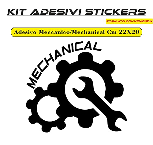 Adesivo PER MECCANICI ACCESSORI DECORATIVI MECCANICO- Adatto per porta officina Auto COD.I0054 a €10.99 solo da DualColorStampe