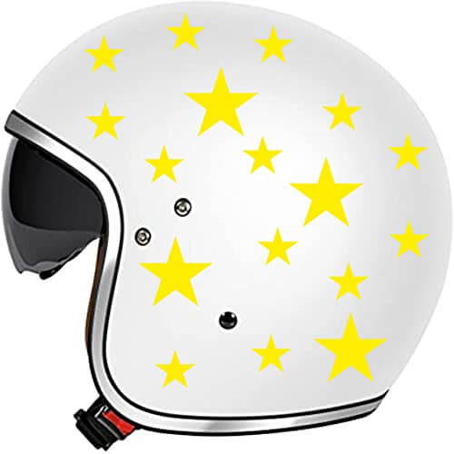 Adesivi casco moto bici stella star accessori moto tuning personalizzato unisex COD.C0007 a €10.99 solo da DualColorStampe