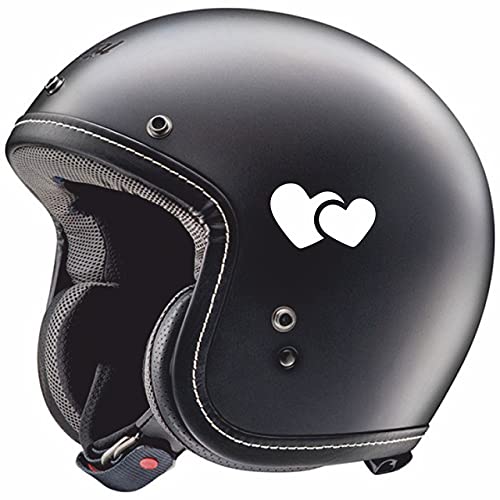 Calcoman as pegatinas en forma de coraz n para SCOOTER COCHE CASCO