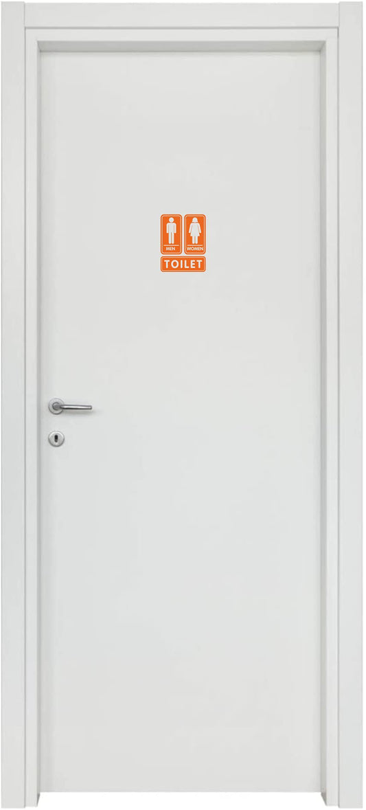 Adesivi Toilette WC Bagno Uomo Donna Decorazione Domestica Porta Casa vinile colore a scelta COD.I0052 a €9.99 solo da DualColorStampe