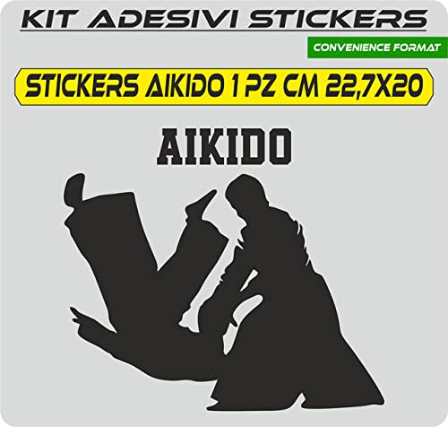 Adesivo AIKIDO stickers Adesivi porta camera finestra Oggettistica Per La Casa aikido accessori kimono sport Vinile Adesivi Rimovibili -COD.I0096 a €9.99 solo da DualColorStampe