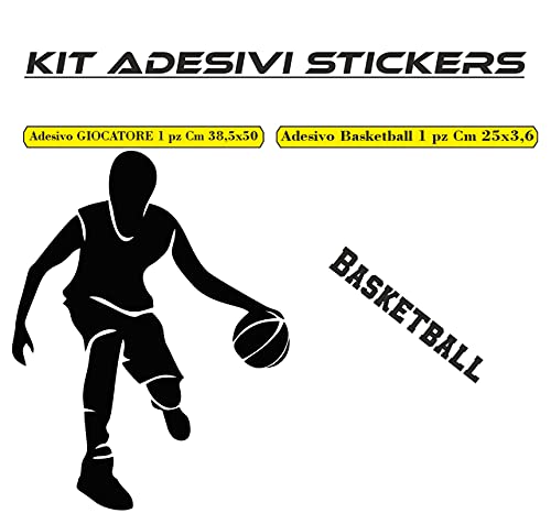 Adesivo SPORT Basketball Basket Adesivi porta camera finestra Oggettistica Per La Casa Vinile Adesivi Rimovibili COD.I0037 a €12.99 solo da DualColorStampe