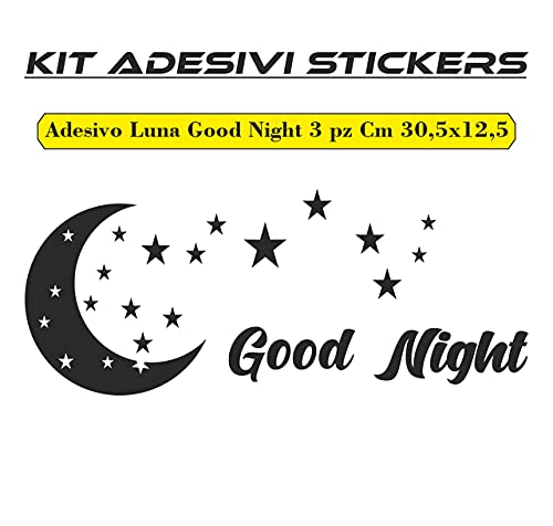 Adesivo Good Night Decalcomania Porta Finestra Vinile Adesivi Murali Cameretta Per Bambini regalo nascita armadio stickers COD.I0034 a €10.99 solo da DualColorStampe