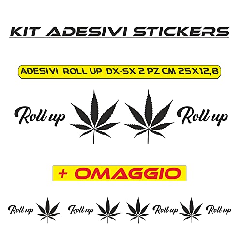 Adesivi stickers Roll up Marijuana per auto moto casco Scooter vinile Tuning COD.M0034(Arancione) a €9.99 solo da DualColorStampe