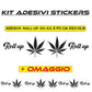 Adesivi stickers Roll up Marijuana per auto moto casco Scooter vinile Tuning COD.M0034 a €9.99 solo da DualColorStampe