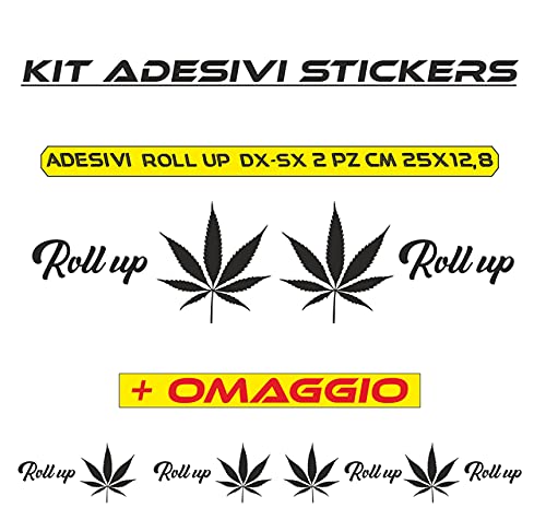 Adesivi stickers Roll up Marijuana per auto moto casco Scooter vinile Tuning COD.M0034 a €9.99 solo da DualColorStampe