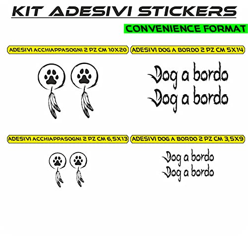 Adesivi per Auto Moto - Cane a Bordo Dog a bordo stickers decorativi auto COD.0008 a €9.99 solo da DualColorStampe