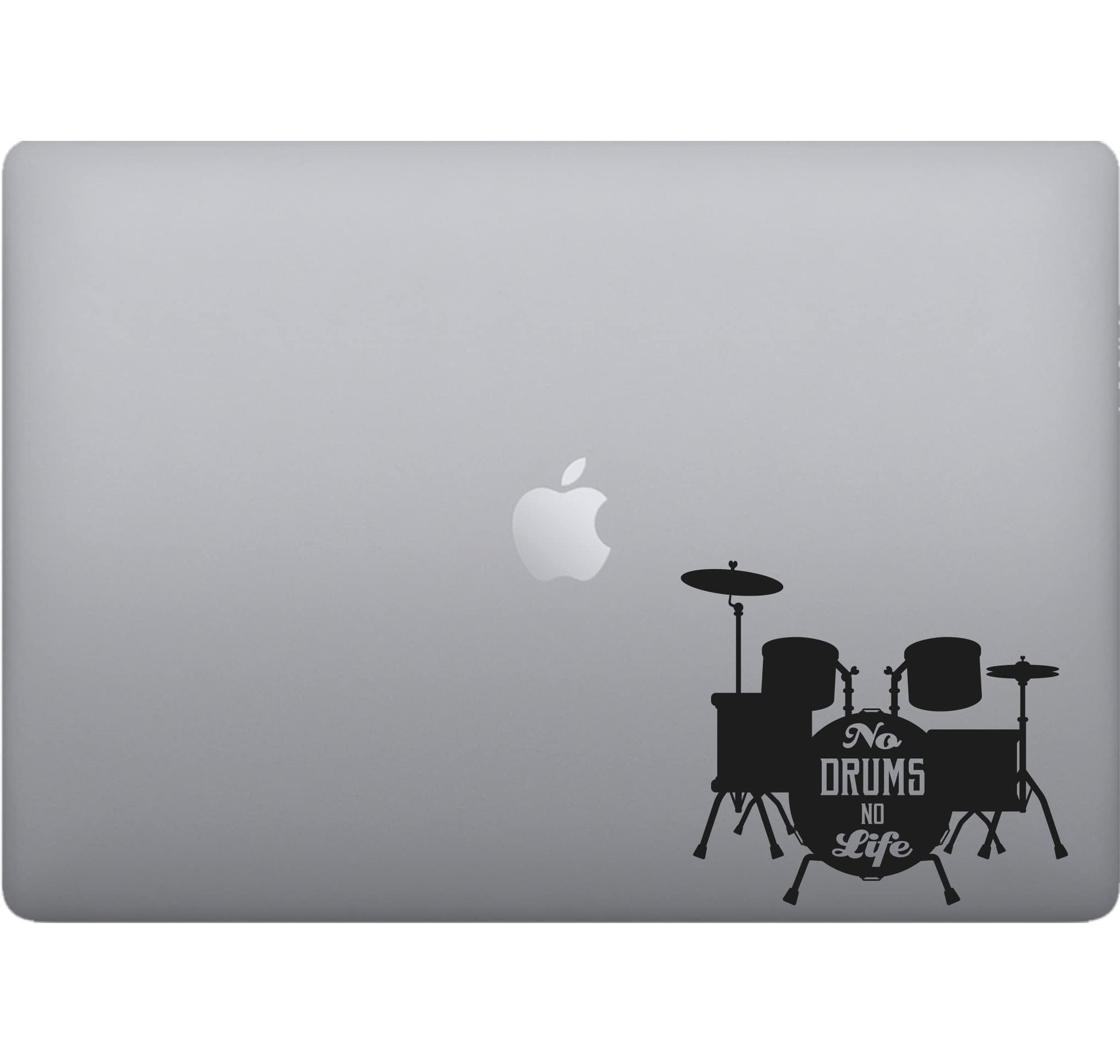 Adesivo BATTERIA DRUMS decalcomania vinile tablet computer , macbook , decalcomania arte mela -Vinile colore a scelta COD.P0060 a €10.99 solo da DualColorStampe