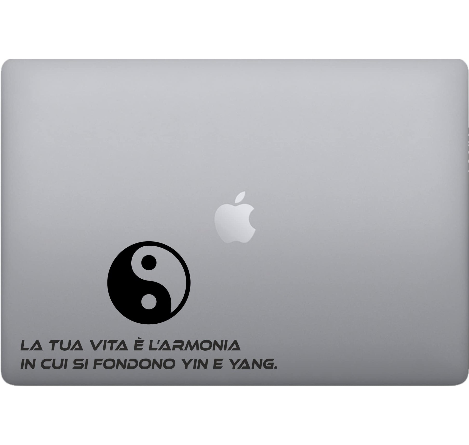 Adesivo YIN YANG decalcomania vinile tablet computer , macbook , decalcomania arte mela -Vinile colore a scelta COD.P0052 a €9.99 solo da DualColorStampe