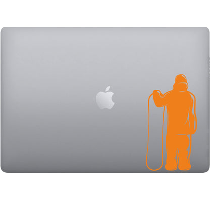 Adesivo SNOWBOARDER per pc auto decalcomania vinile tablet computer decalcomania arte mela -Vinile colore a scelta COD.P0065 a €10.99 solo da DualColorStampe