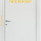 Adesivi Camera da letto Bedroom porta ingresso home decalcomania casa COD.I0004 a €11.99 solo da DualColorStampe