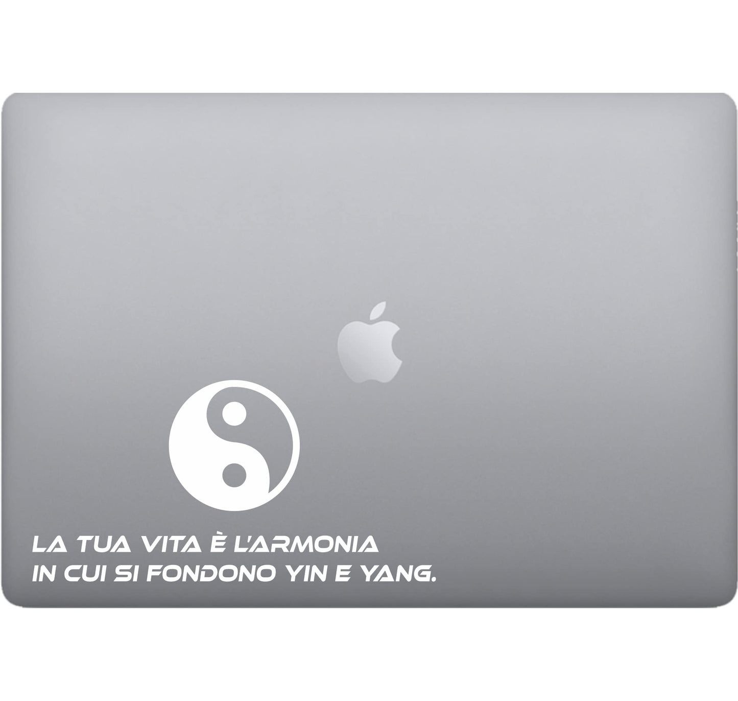 Adesivo YIN YANG decalcomania vinile tablet computer , macbook , decalcomania arte mela -Vinile colore a scelta COD.P0052 a €9.99 solo da DualColorStampe