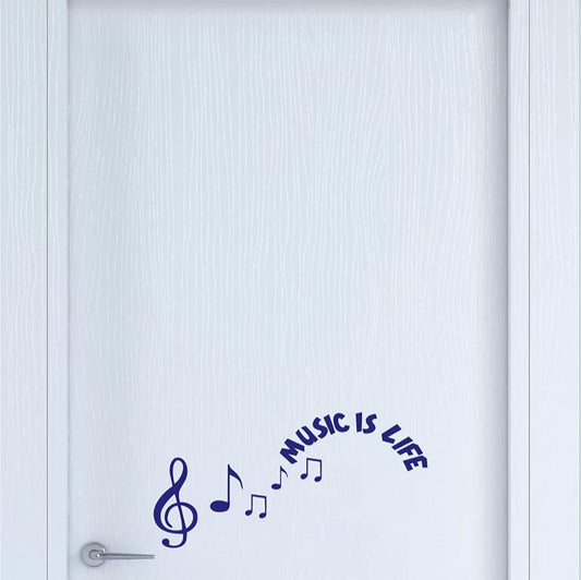 Adesivo CHIAVE DI VIOLINO -COLORE PERSONALIZZABILE Removibile Decorazione Domestica della Stanza da Letto di Soggiorno Decalcomanie Home Design Art Decor COD.I0045 a €8.99 solo da DualColorStampe