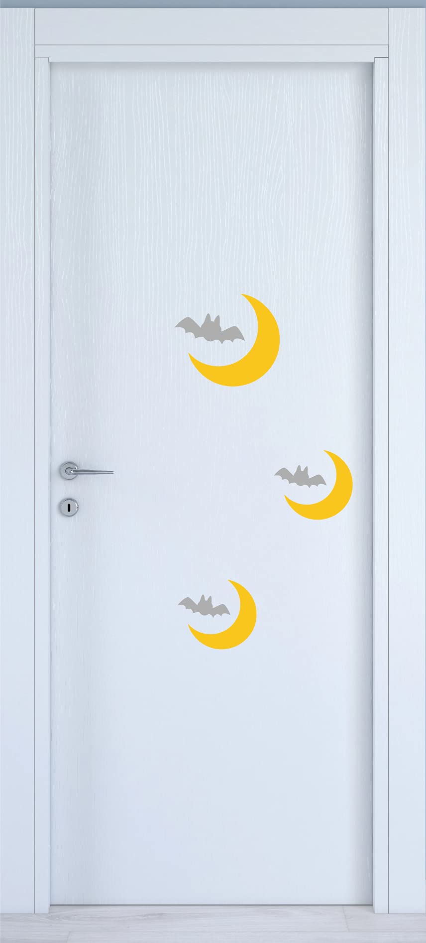 Adesivo LUNA PIPISTRELLO Decalcomanie Adesivi per Porte Finestra Vinile Adesivi Murali Cameretta Per Bambini regalo Casa COD.I0040 a €10.99 solo da DualColorStampe