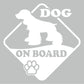 DualColorStampe Adesivo Cane a Bordo Dog on Board COCKER Decal Decalcomania Vinile Laptop Auto Moto Casco Camper Moto Biker COD.0315 a €10.99 solo da DualColorStampe