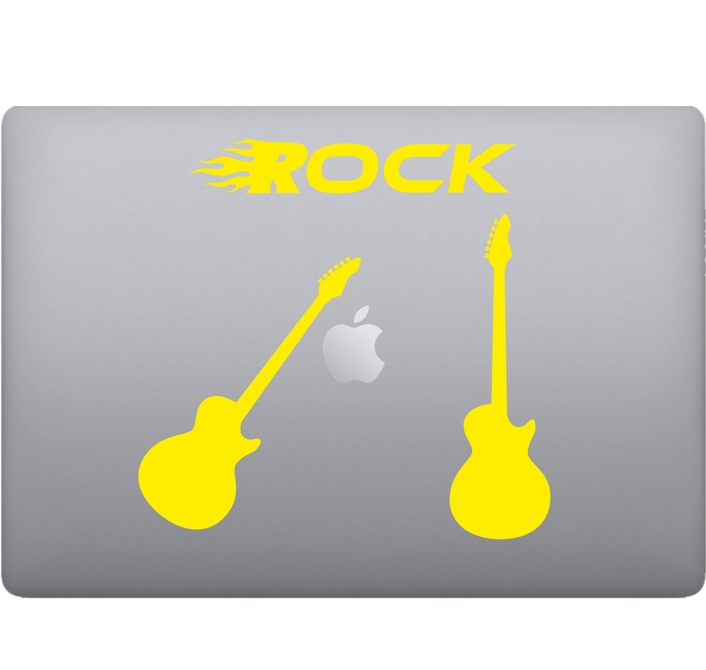 Adesivo Rock GUITAR-CHITARRA decalcomania vinile tablet computer , macbook , decalcomania arte mela -Vinile colore a scelta COD.P0058 a €10.99 solo da DualColorStampe