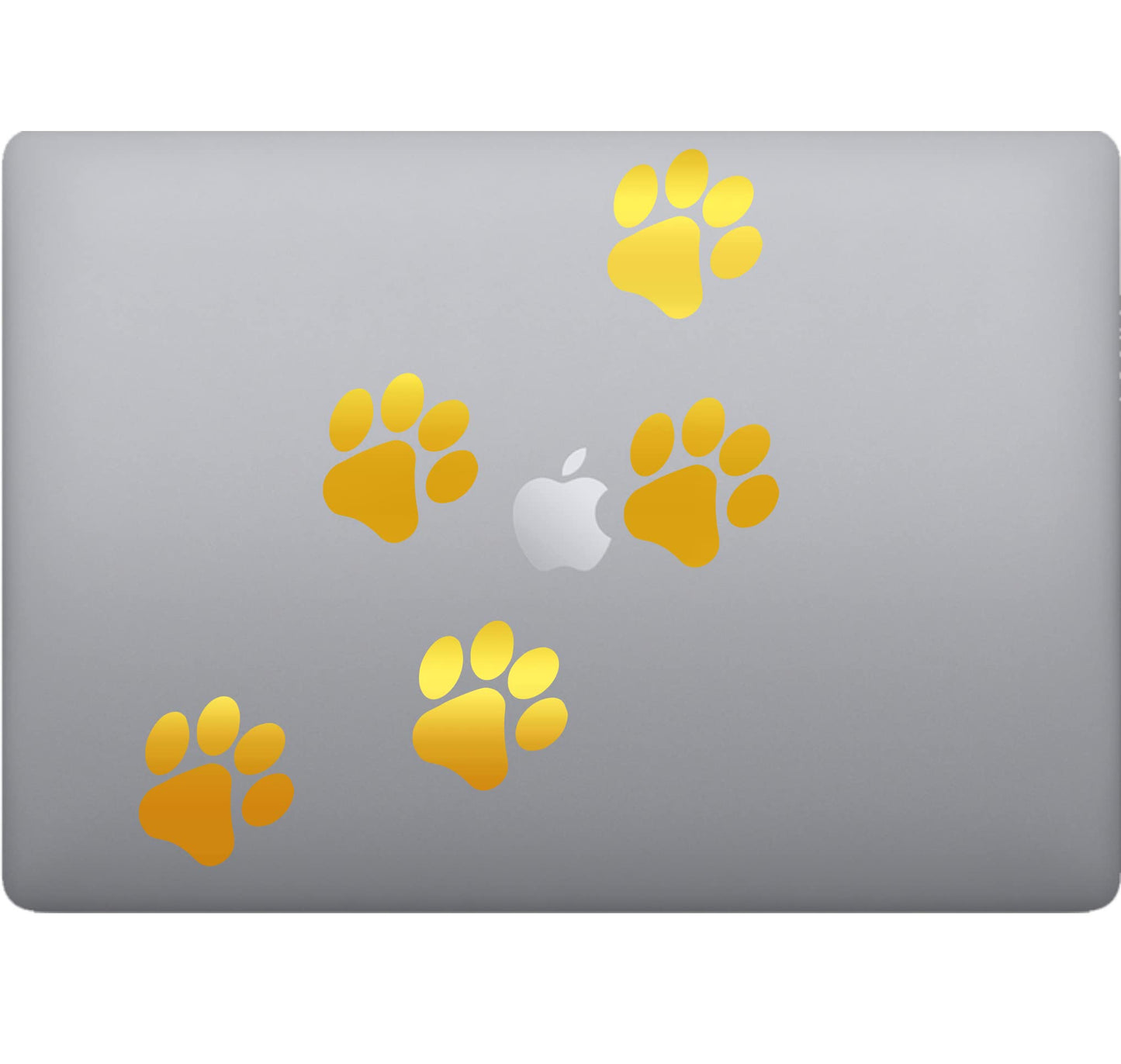 Adesivo impronte cane-gatto per pc computer tablet(4 pz) Laptop Sticker Decalcomania decalcomania arte mela -Vinile colore a scelta COD.P0022 a €9.99 solo da DualColorStampe