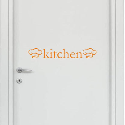 Adesivi per cucina chef porta ingresso home arredamento stickers casa COD.I0006 a €13.99 solo da DualColorStampe